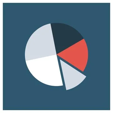 Pie chat icon Stock Illustration