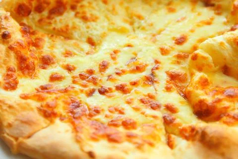 Pie with cheese on the table Foto stock