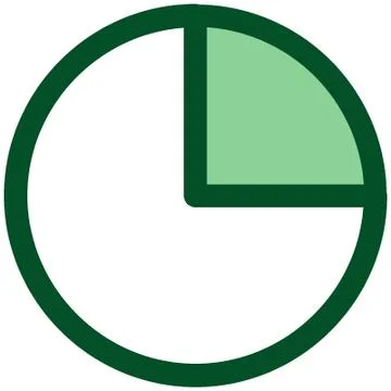 Pie diagram Icon, Chart and graph line icon illustration Stock Illustration