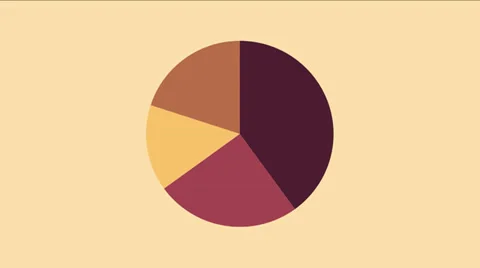 Pie diagram for info graphic. Stock Footage 32151133