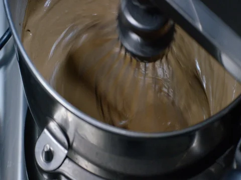 Pie Dough Kneaded by Machine Cake Design 4K Stock Footage 79263439