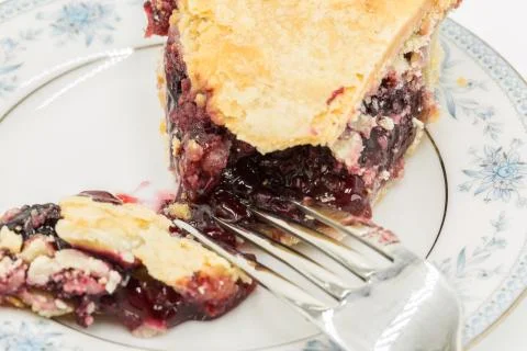 Pie &amp; Fork Stock Photos