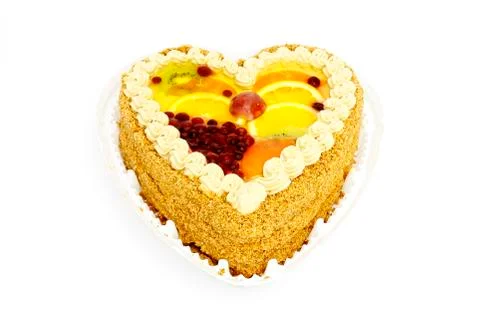 Pie with fruit Stock Photos