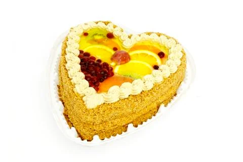 Pie with fruit Stock Photos