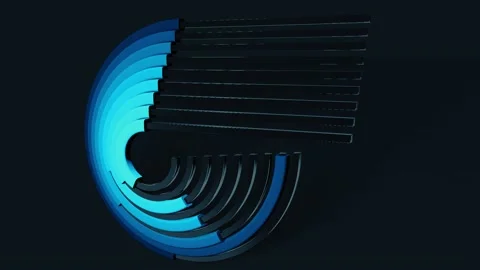 Pie Graph and Chart 3D animated. Video stock 281645436