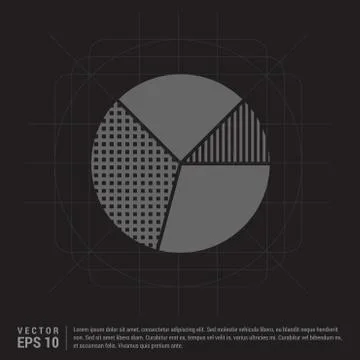 Pie graph icon Stock Illustration