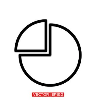 Pie Graph Icon Vector Illustration Stock Illustration