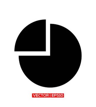 Pie Graph Icon Vector Illustration. Stock Illustration