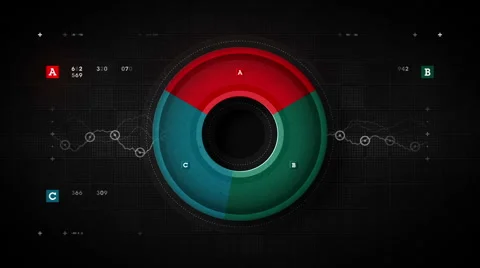 Pie Graph Loop Color Stock Footage 47223082