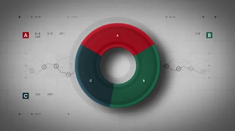 Pie Graph Loop Color Lite Stock Footage 47222937
