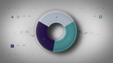 Pie Graph Loop Cool Lite Video stock 47223195