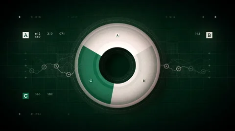 Pie Graph Loop Green Stock-Footage 47223562