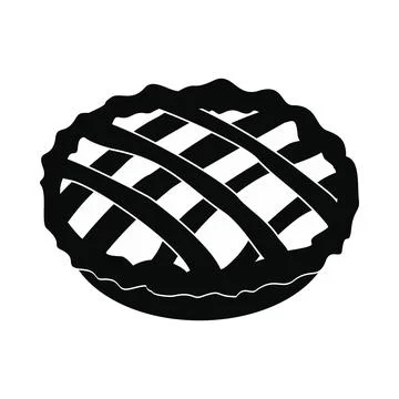 Pie icon black Illustrazione stock