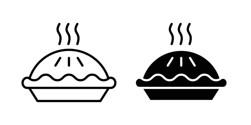 Pie icon vector editable eps10 Stockillustratie