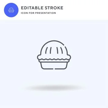 Pie icon vector, filled flat sign, solid pictogram isolated on white, logo イラスト素材