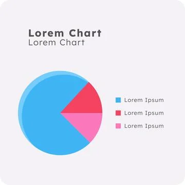 Pie infographic chart template Stock Illustration