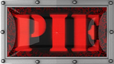 Pie on led Stock Footage 8747760