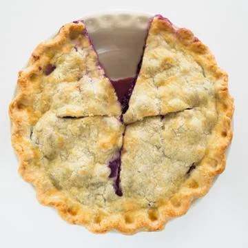 Pie with missing slice Stock Photos