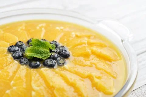 Pie with orange slices Фото
