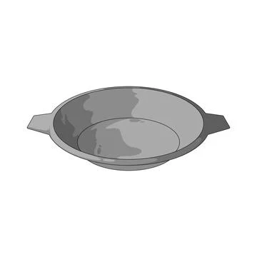 Pie pan illustration Stock Illustration