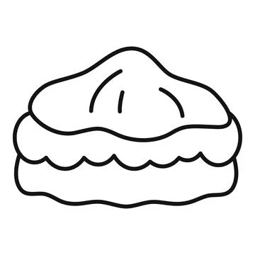 Pie pastry dough baking kitchen food icon Stock Illustration