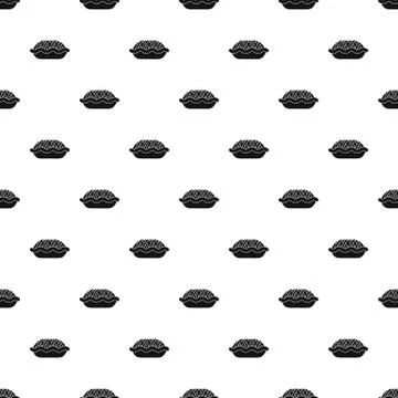 Pie pattern, simple style Stock Illustration