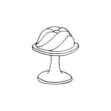 Pie in a plate Stock Illustration