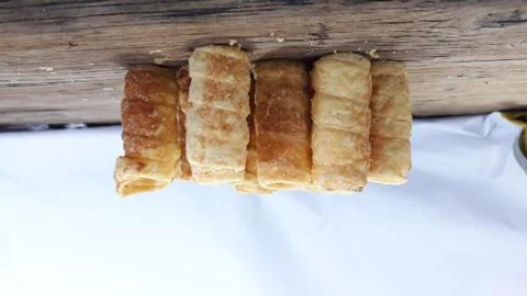 Pie roll crispy, Foto stock