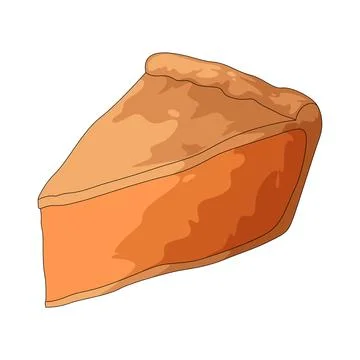 Pie slice illustration Illustration