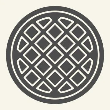 Pie solid icon. Pastry vector illustration isolated on white. Homemade cake Illustrazione stock