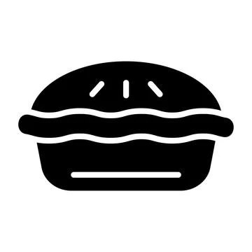 Pie Vector Icon Design Illustration Stock Illustration
