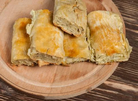 Pie with vegetables Foto stock