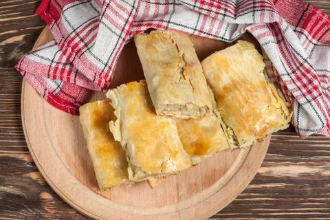 Pie with vegetables 스톡 사진