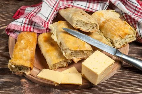 Pie with vegetables Foto stock