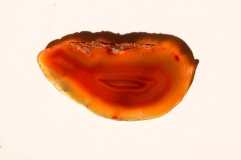 A piece of agate with colored layers Stock Photos