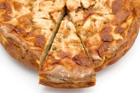 Piece Apple pie Stock Photos
