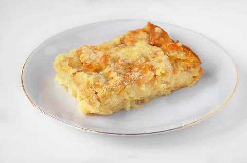 A piece of an apple pie Stock Photos