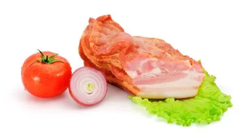 Piece of bacon Stock Photos