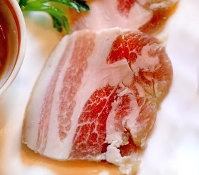 Piece of bacon Stock Photos