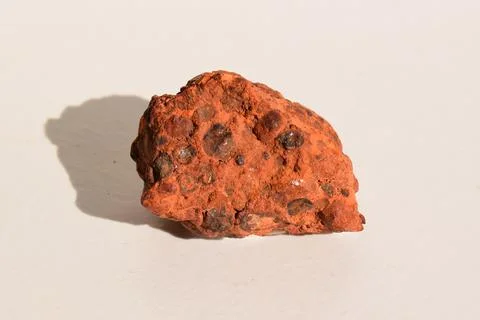 A piece of Bauxite with sharp edges and patterns Foto stock