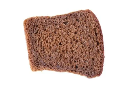 Piece of black bread 库存照片