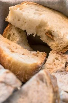 Piece of bread Stock Photos