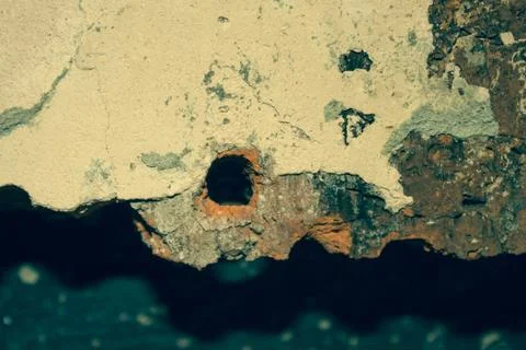 A piece of a brick wall. Stock Photos