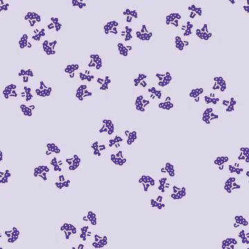 Piece broccoli glyph seamless pattern Stock Illustration