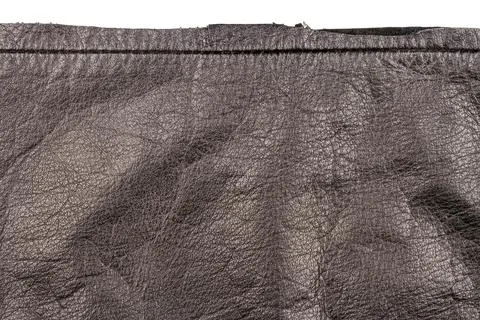 Piece of brown leather Stock Photos