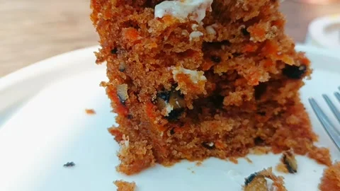 Piece of cake close-up Stock Footage 261050497