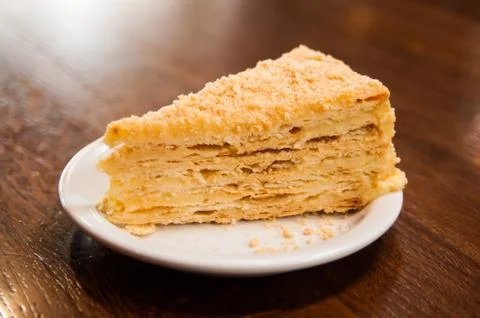 A piece of cake close-up Фото