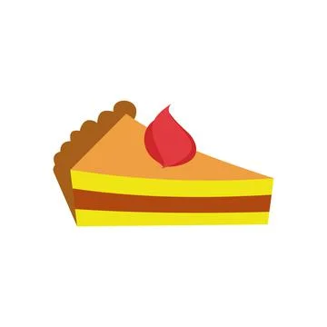 Piece of cake icon Stock Illustration