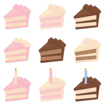 Piece of cake Stock Illustration