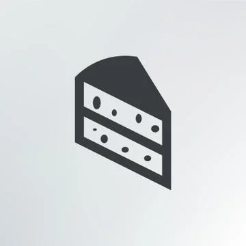 A piece of cake. Stock Illustration